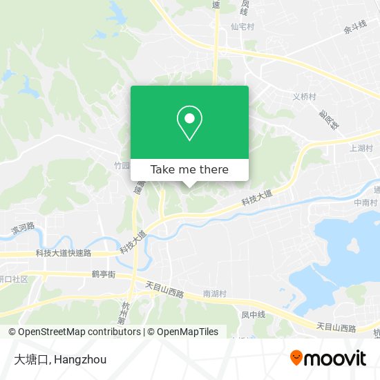 大塘口 map