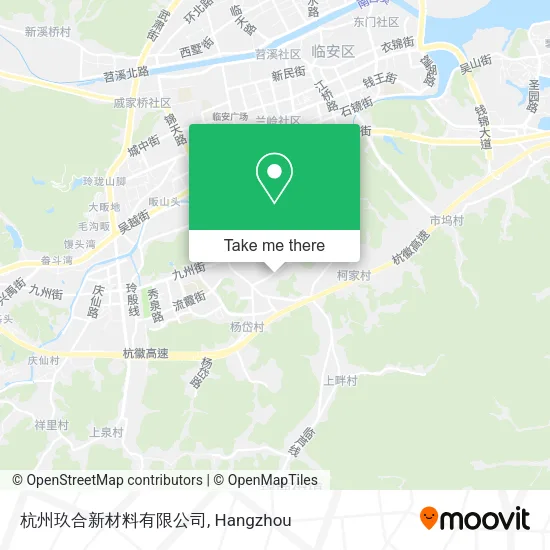 杭州玖合新材料有限公司 map