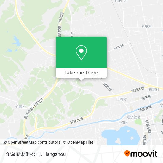 华聚新材料公司 map