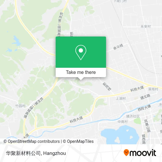 华聚新材料公司 map