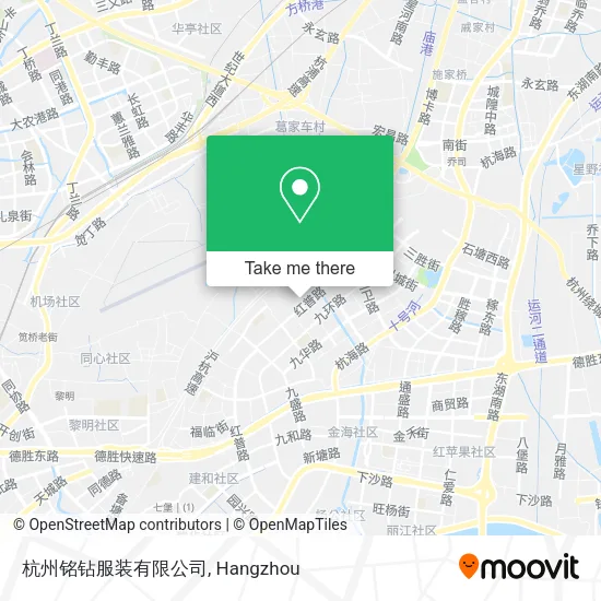 杭州铭钻服装有限公司 map