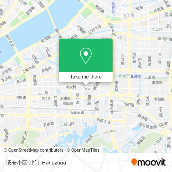 滨安小区-北门 map