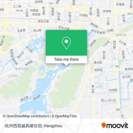 杭州西苑越风楼住宿 map