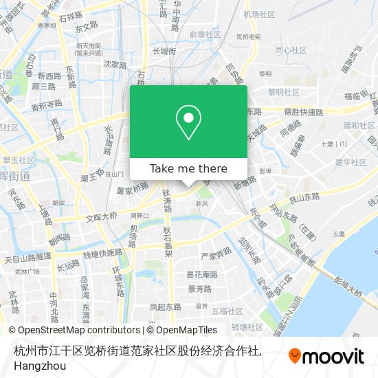杭州市江干区览桥街道范家社区股份经济合作社 map