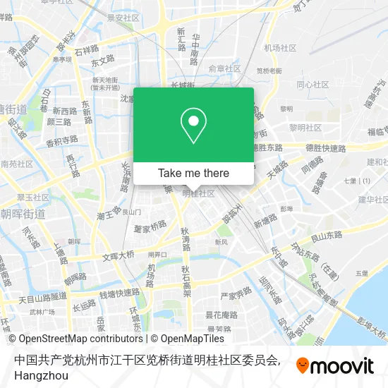 中国共产党杭州市江干区览桥街道明桂社区委员会 map