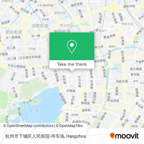 杭州市下城区人民医院-停车场 map