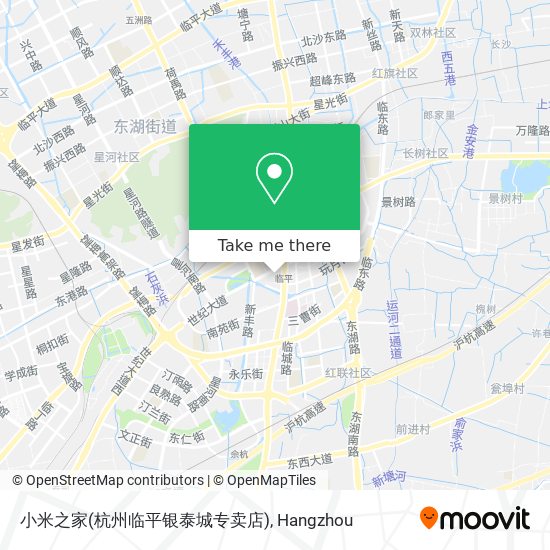 小米之家(杭州临平银泰城专卖店) map