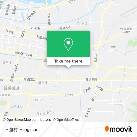 三盈村 map