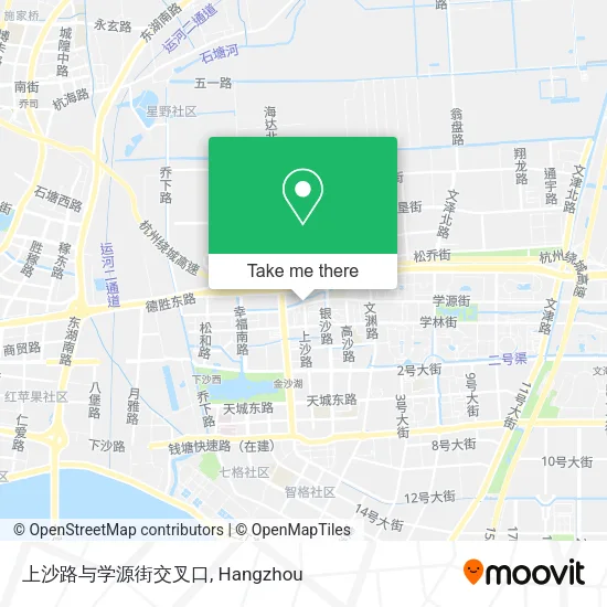 上沙路与学源街交叉口 map