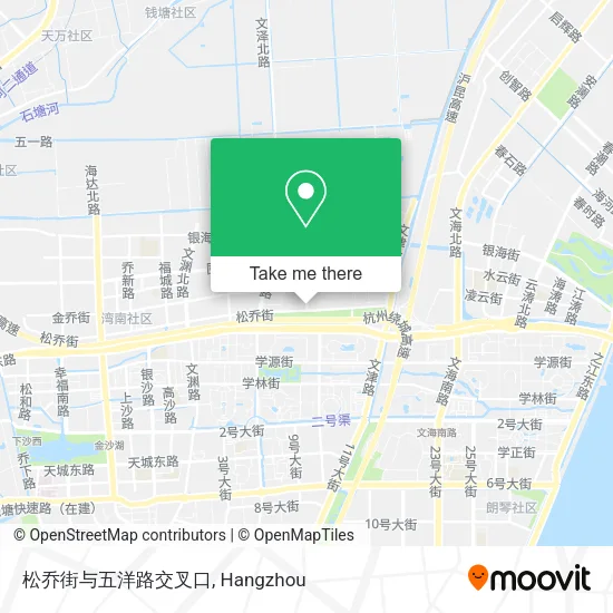 松乔街与五洋路交叉口 map