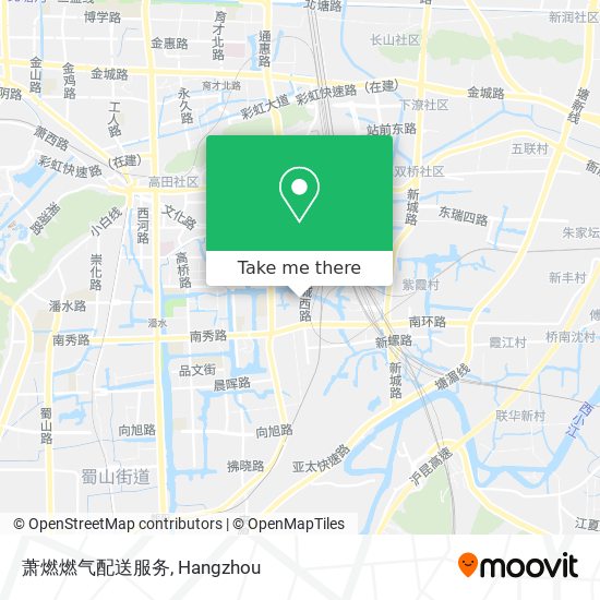 萧燃燃气配送服务 map