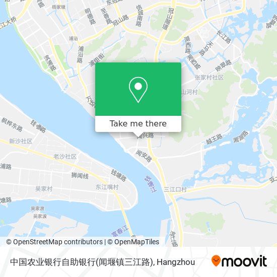 中国农业银行自助银行(闻堰镇三江路) map