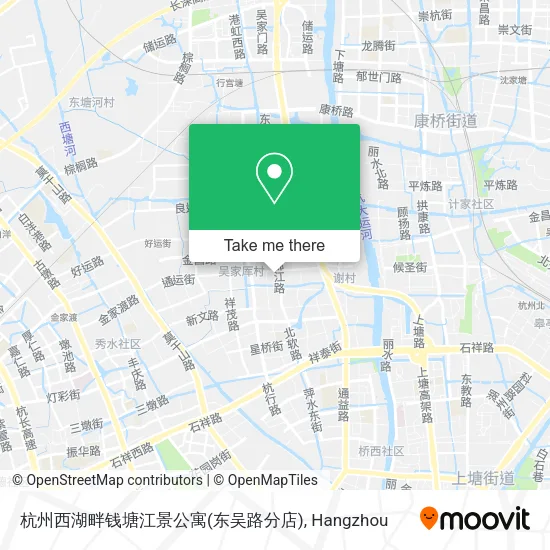 杭州西湖畔钱塘江景公寓(东吴路分店) map