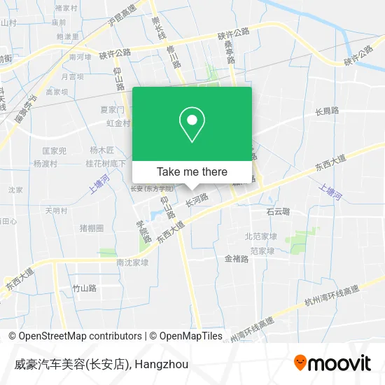 威豪汽车美容(长安店) map