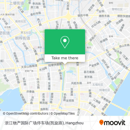 浙江物产国际广场停车场(凯旋路) map