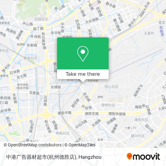 中港广告器材超市(杭州德胜店) map