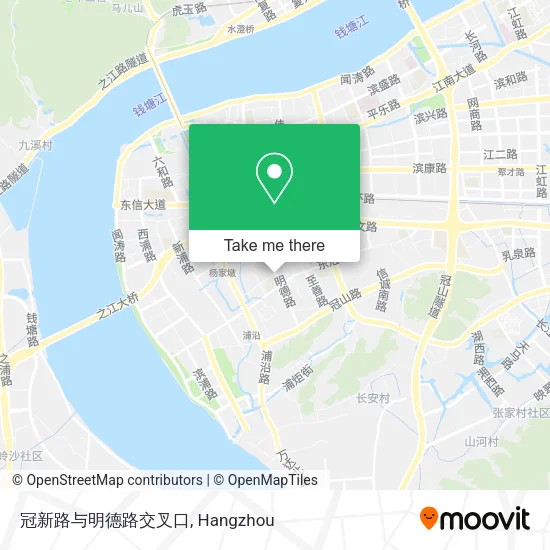 冠新路与明德路交叉口 map