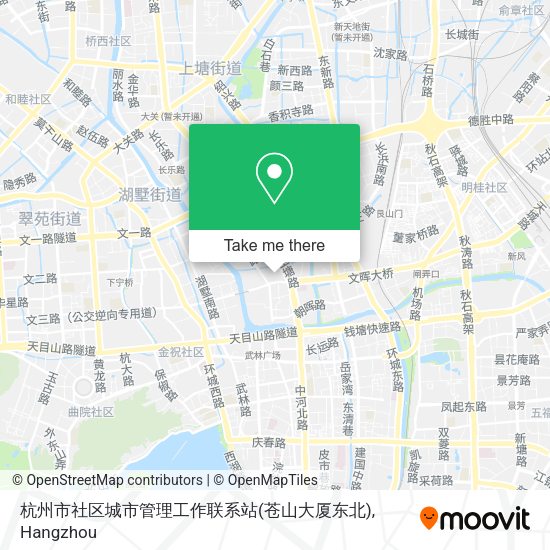 杭州市社区城市管理工作联系站(苍山大厦东北) map
