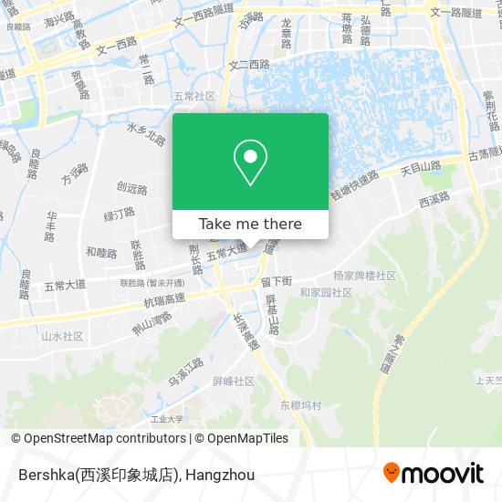 Bershka(西溪印象城店) map