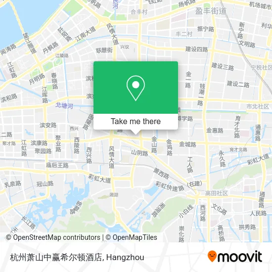 杭州萧山中赢希尔顿酒店 map