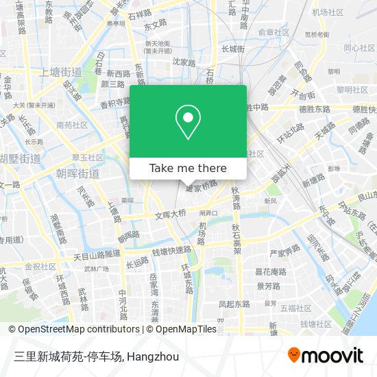 三里新城荷苑-停车场 map