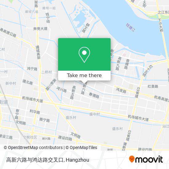 高新六路与鸿达路交叉口 map