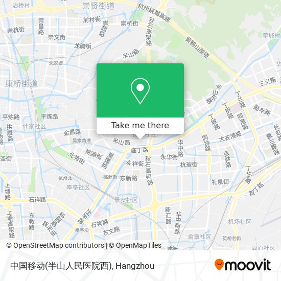 中国移动(半山人民医院西) map