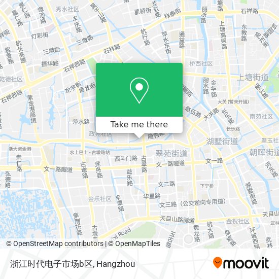 浙江时代电子市场b区 map