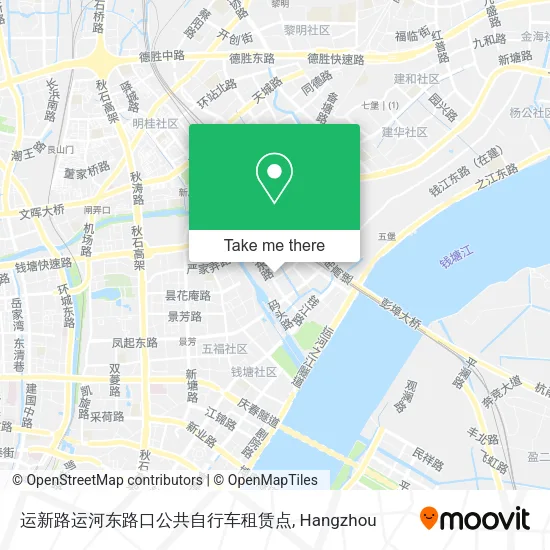运新路运河东路口公共自行车租赁点 map