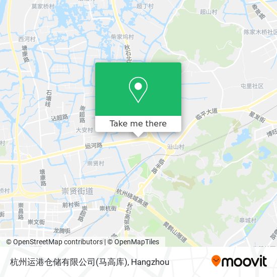 杭州运港仓储有限公司(马高库) map