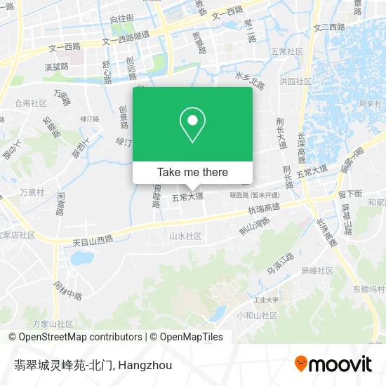 翡翠城灵峰苑-北门 map