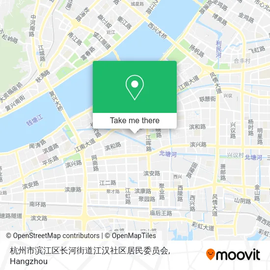 杭州市滨江区长河街道江汉社区居民委员会 map