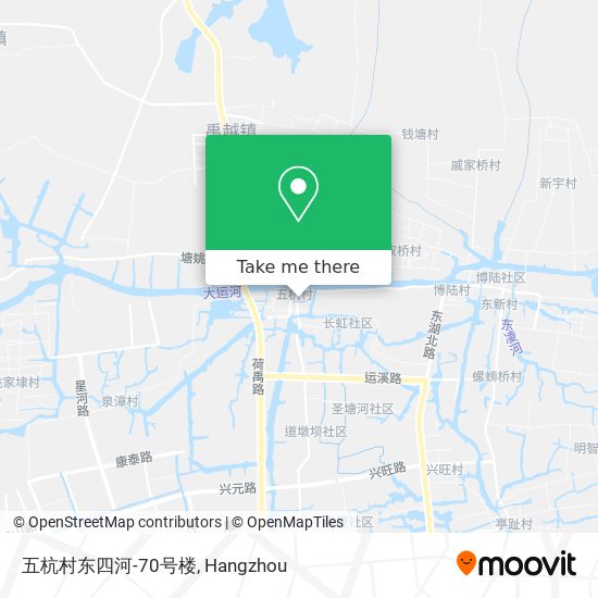 五杭村东四河-70号楼 map