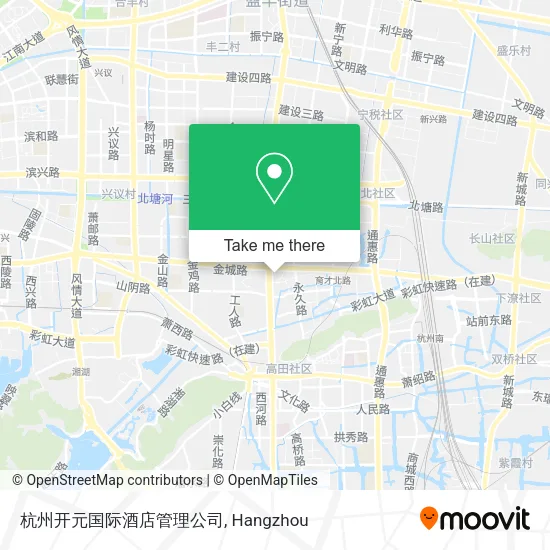 杭州开元国际酒店管理公司 map