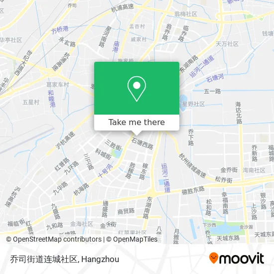 乔司街道连城社区 map