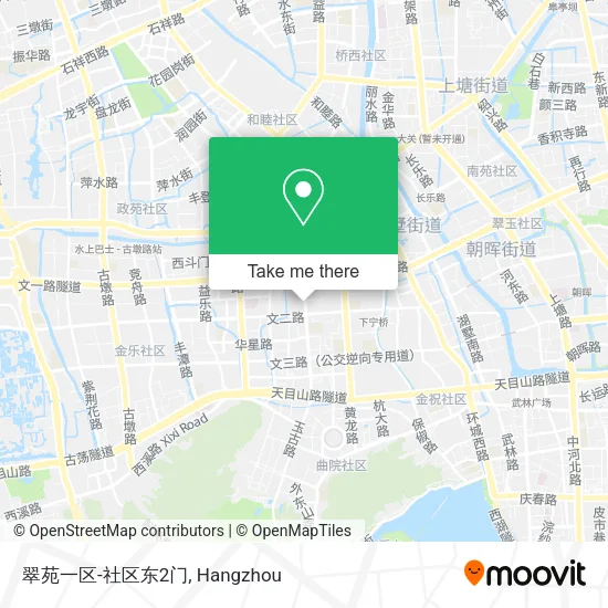 翠苑一区-社区东2门 map