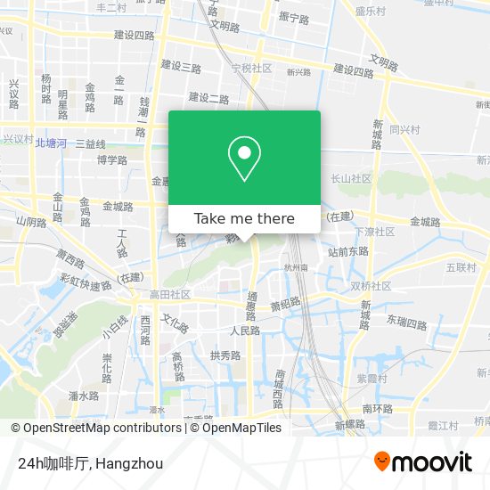 24h咖啡厅 map
