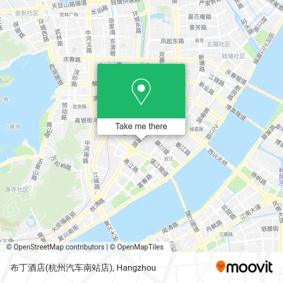 布丁酒店(杭州汽车南站店) map