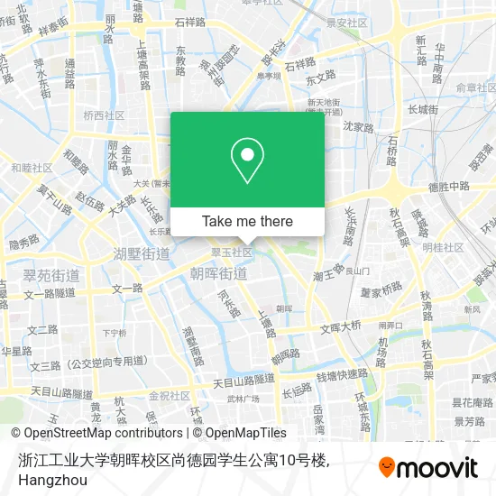 浙江工业大学朝晖校区尚德园学生公寓10号楼 map
