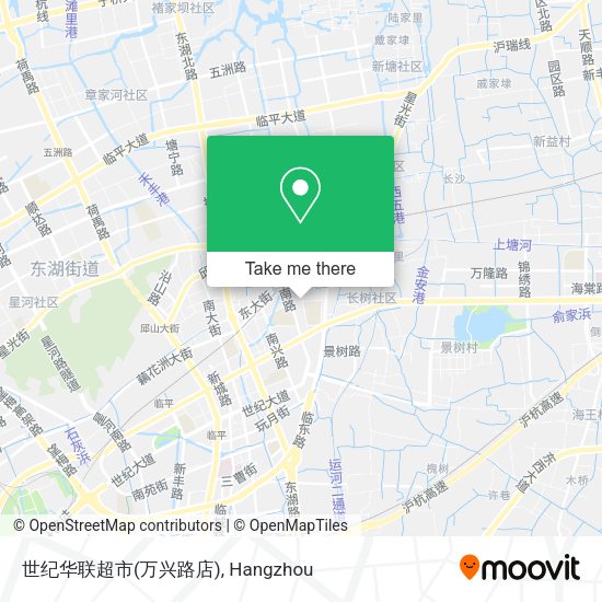 世纪华联超市(万兴路店) map