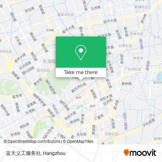 蓝天义工服务社 map