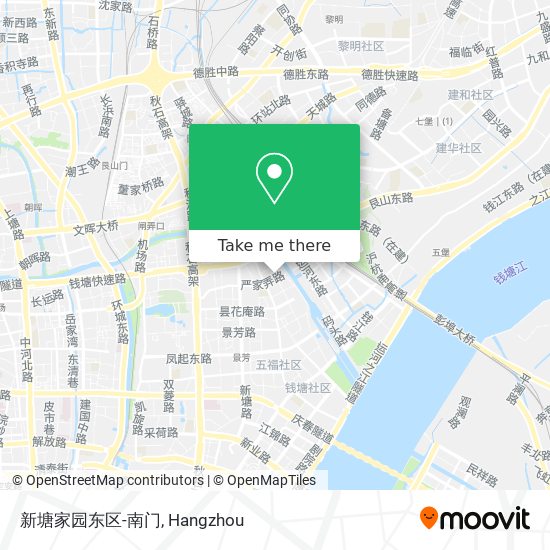新塘家园东区-南门 map