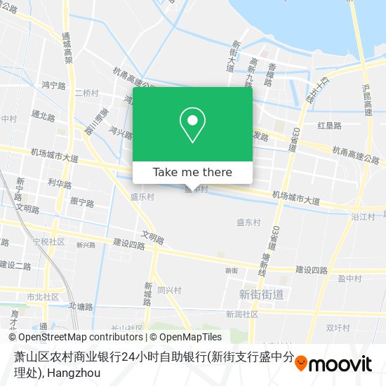 萧山区农村商业银行24小时自助银行(新街支行盛中分理处) map