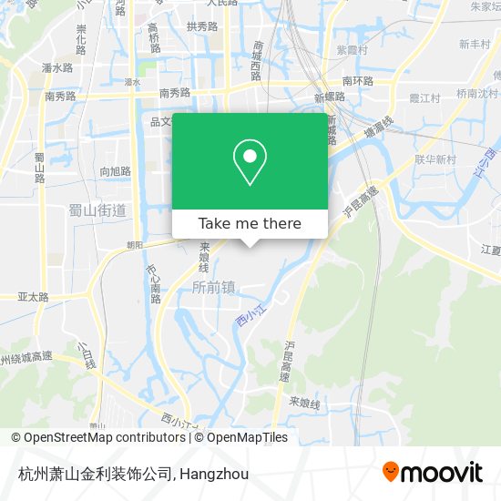 杭州萧山金利装饰公司 map