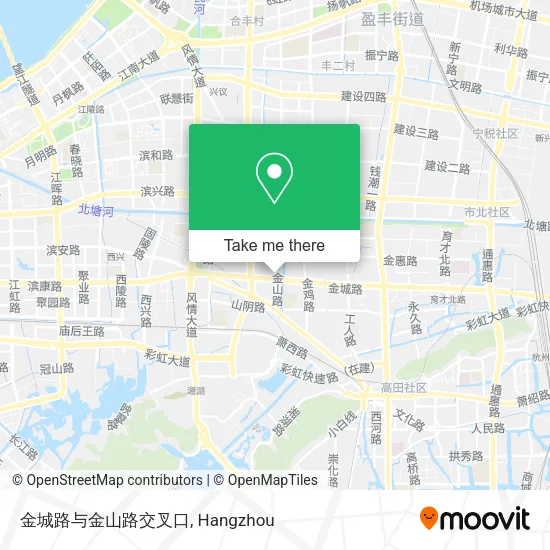 金城路与金山路交叉口 map
