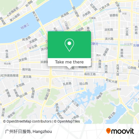 广州轩日服饰 map