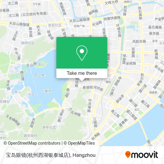 宝岛眼镜(杭州西湖银泰城店) map