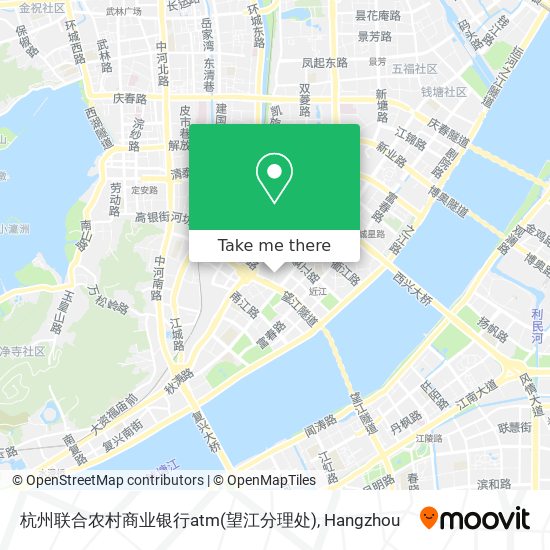 杭州联合农村商业银行atm(望江分理处) map