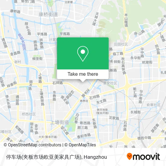 停车场(夹板市场欧亚美家具广场) map