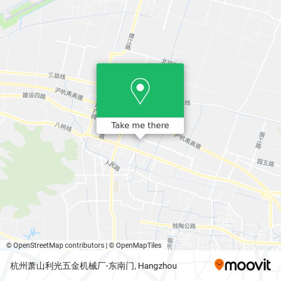 杭州萧山利光五金机械厂-东南门 map